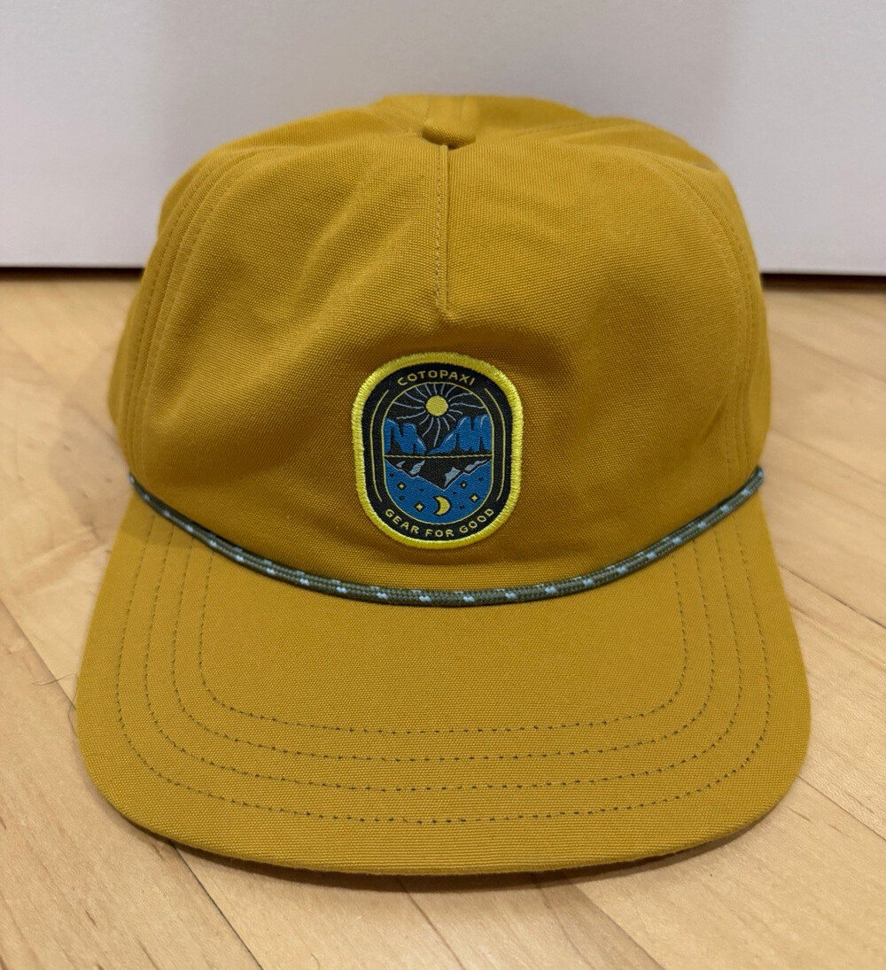 NWOT Cotopaxi Day And Night Heritage Rope Hat One Size Yellow
